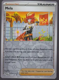 Mela Reverse Holo SV04: Paradox Rift 167/182 Pokemon Trading Card TCG - Image 1