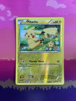 Pokemon Card Pikachu Furious Fists Reverse Holo 27/111 Near Mint - Image 1
