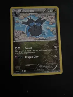 Pokemon Card Zweilous 98/113 Legendary Treasures Reverse Holo - Image 1