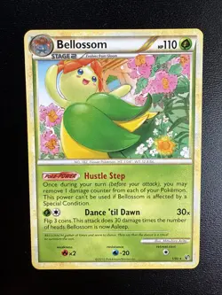 FREE SHIPPING BELLOSSOM 1/90 - NON-HOLO - RARE - Undaunted - 2010 POKEMON CARD - Image 1