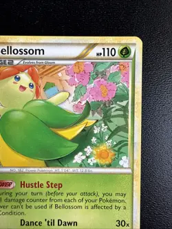 FREE SHIPPING BELLOSSOM 1/90 - NON-HOLO - RARE - Undaunted - 2010 POKEMON CARD - Image 3
