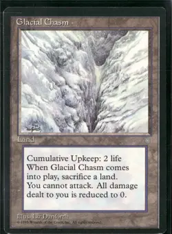 Magic The Gathering MTG Glacial Chasm Ice Age - Image 1