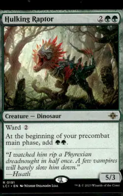 Hulking Raptor R Promo Pack: The Lost Caverns of Ixalan 191 NM - Image 1