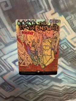 MTG Borderless Poster Foil Hew the Entwood NM- Universes Beyond: LotR - Image 4