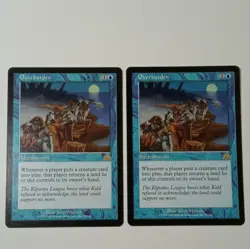 Overburden Lot Of 2 - never played with -Magic The Gathering MTG - Prophecy! - Image 1