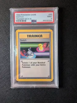 Pokemon TCG Switch Trainer Deck B #95 English 1999 PSA 9 Low Pop - Image 2