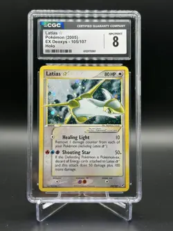 *GOLD STAR* ⭐ Pokemon 2005 Latias Gold Star #105/107 EX Deoxys CGC 8 - Image 1