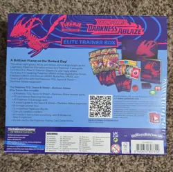 Pokemon TCG Sword & Shield Darkness Ablaze Elite Trainer Box Eternatus 2020 - Image 2
