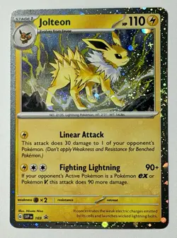 Pokemon TCG - Jolteon - SVP 169 - 2025 S&V: Black Star Promo - Cosmo Holo - Image 3