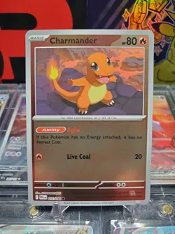 Charmander 011/094 Reverse Holo Common Pokemon TCG Phantasmal Flames - Image 1