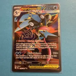 Pokemon TCG Mega Greninja EX Holo Ultra Rare 350 HP 122/086 Chaos Rising - Image 2