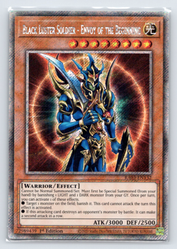 Black Luster Soldier - Envoy of the Beginning RA03-EN132 Platinum Secret Yugioh - Image 1