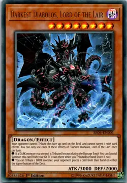 Yugioh Darkest Diabolos, Lord of the Lair SR06-EN001 1st Edition Ultra Rare NM - Image 1