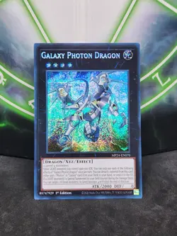 Yugioh Galaxy Photon Dragon MP24-EN070 Prismatic Secret Rare 1st Edition NM - Image 1