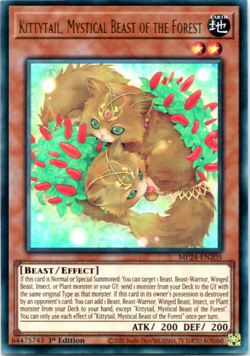 Kittytail, Mystical Beast of the Forest MP24-EN205 Ultra Rare 1st Edition Yugioh - Image 1