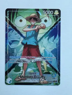 Bandai One Piece Card Game Monkey D. Luffy Leader OP16-022 Alt Art Foil 5000 EN - Image 1