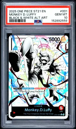 2025 ONE PIECE STARTER DECK ST21-EX GEAR 5 #001 MONKEY D. LUFFY PSA 10 - Image 1