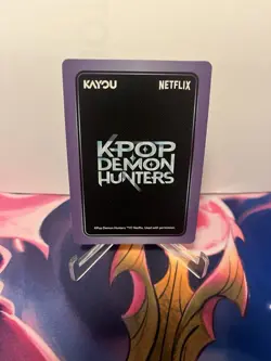 Kayou KPop Demon Hunters Collectible Trading Card #UR-011 - Saja Boys, Romance - Image 3