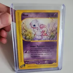 MEW 55/165 Expedition Base Set E-SERIES NON-HOLO rare Pokemon TCG card LP+NM - Image 1