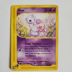 MEW 55/165 Expedition Base Set E-SERIES NON-HOLO rare Pokemon TCG card LP+NM - Image 2