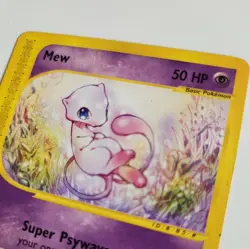 MEW 55/165 Expedition Base Set E-SERIES NON-HOLO rare Pokemon TCG card LP+NM - Image 3