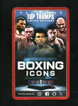 Anthony Joshua Boxing Icons UK Limited Edition Game Playing Card British Boxer - Image 2