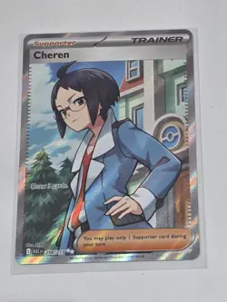 Cheren 258/217 Ascended Heroes Full Art Trainer Pokemon Card - Image 1