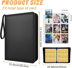 9-Pocket Trading Card Binder with 900 Sleeves for TCG, Sports & More New - Image 2