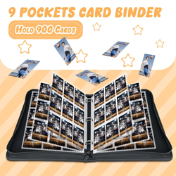 9-Pocket Trading Card Binder with 900 Sleeves for TCG, Sports & More New - Image 3