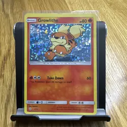 Growlithe 1/12 McDonald's Collection 2018 Pokemon TCG Holofoil LP Promo Card - Image 1