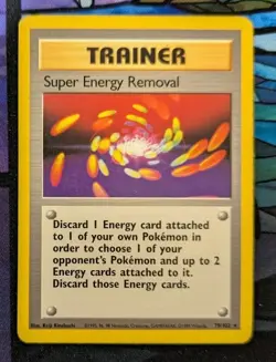 Super Energy Removal 79/102 Pokemon Card Base Set Trainer Wotc Lightly Played - Image 1