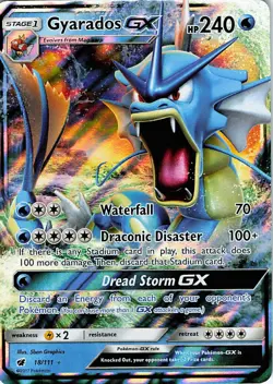 Gyarados GX Holo Ultra Rare SM - Crimson Invasion 18/111 NM - Image 1