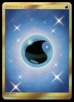 Pokemon Cards Water Energy 124/111 Crimson Invasion Secret Rare NM - Image 1