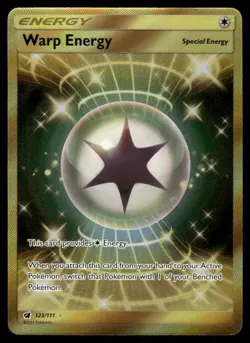 Pokemon Cards Warp Energy 123/111 Crimson Invasion Secret Rare NM - Image 1
