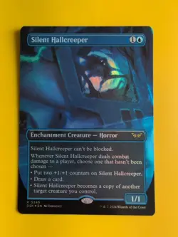 Silent HAllcreeper. FOIL. DSC R0345 Horror Rare Magic the Gathering Card. - Image 1