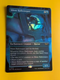 Silent HAllcreeper. FOIL. DSC R0345 Horror Rare Magic the Gathering Card. - Image 2