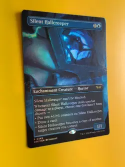 Silent HAllcreeper. FOIL. DSC R0345 Horror Rare Magic the Gathering Card. - Image 4