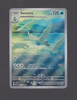Swanna 110/086 White Flare Illustration Rare Pokemon TCG Card NM - Image 1