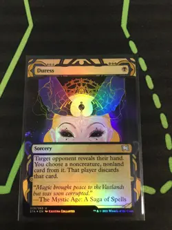 MTG Magic The Gathering Duress Foil Mystical Archives Black Sorcery Commander - Image 1