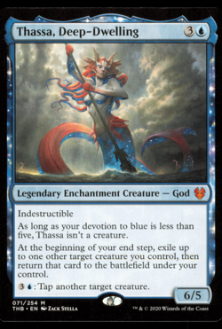 MTG Magic The Gathering Theros Beyond Death #071 071/254 Thassa, Deep-Dwelling M - Image 1
