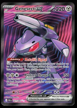 Genesect ex 161/086 Holo Ultra Rare Black Bolt Pokemon Card - Image 1