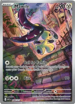 MAWILE 246/217 ILLUSTRATION RARE ASCENDED HEROES POKEMON HOLO NEAR MINT - Image 2