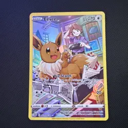 Pokemon TCG Eevee TG11/TG30 Brilliant Stars Trainer Gallery Holo Rare NM minus - Image 1