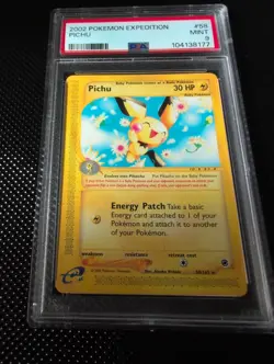Pokemon 2002 Expedition Pichu Set #58/165 PSA 9 - Image 1