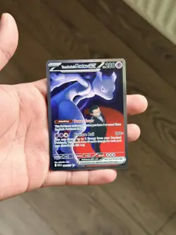 TEAM ROCKET'S MEWTWO EX 281/217 ASCENDED HEROES POKEMON NM WELL CENTERED! - Image 1