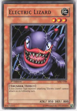 Electric Lizard MRD-048 Metal Raiders Yu-Gi-Oh 1st Edition LP - Image 1