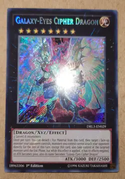 DRL3-EN029 Galaxy-Eyes Cipher Dragon - Secret Rare 1st Ed YuGiOh Card - Image 1