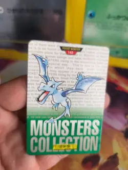 Pokemon Karte Card Aerodactyl Monsters Collection Green Carddass japanese Exc-NM - Image 2