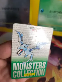 Pokemon Karte Card Aerodactyl Monsters Collection Green Carddass japanese Exc-NM - Image 3