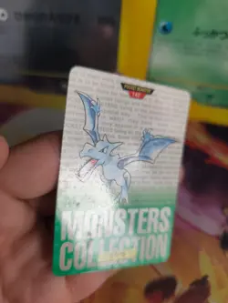Pokemon Karte Card Aerodactyl Monsters Collection Green Carddass japanese Exc-NM - Image 4